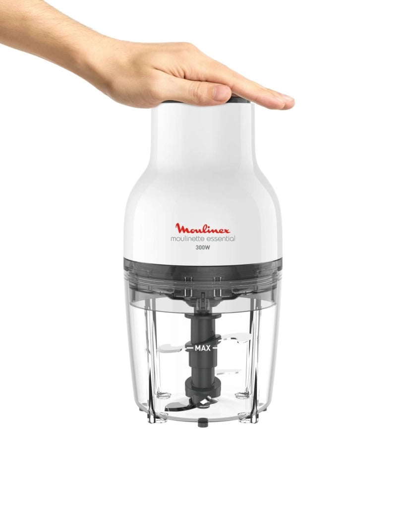 Moulinex DJ520110 Moulinette Essential Mini Tritatutto 3 in 1 300W 0,4 L 4 lame colore Bianco