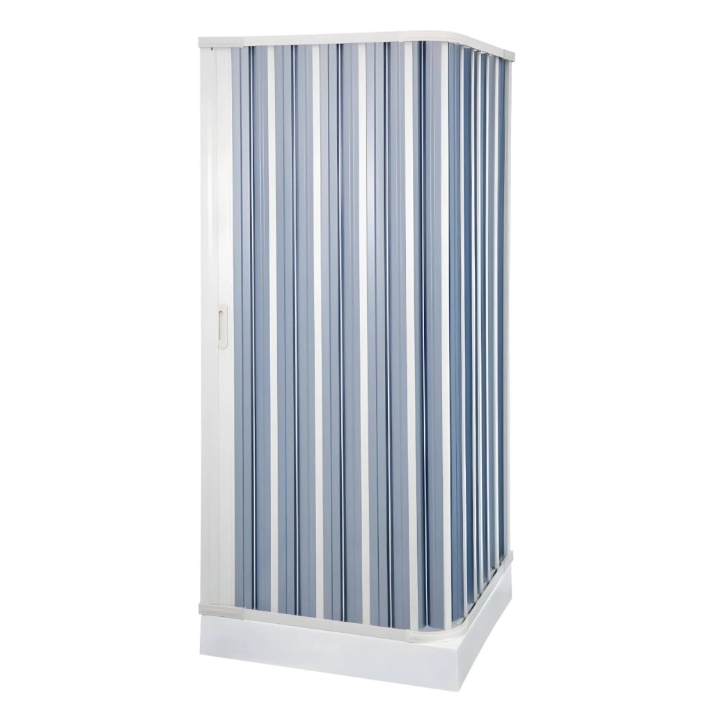 Box doccia a soffietto a due lati in pvc guide estensibili aperture reversibili *** misure 80-92 x 68-80 cm dx, confe...