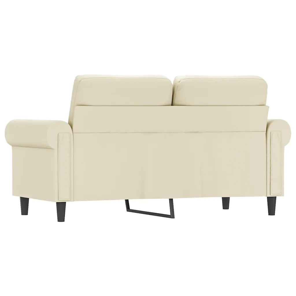 Divano a 2 Posti-Sofa 2 Posti Crema 120 cm in Similpelle 256522