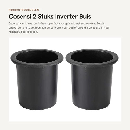 2 pezzi di tubo inverter per subwoofer con resistenza animale