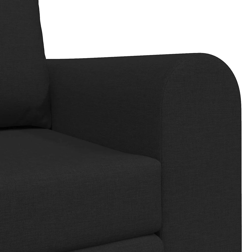 Divano letto | Sof¨¤ letto | Letto singolo 60cm Nero Tessuto