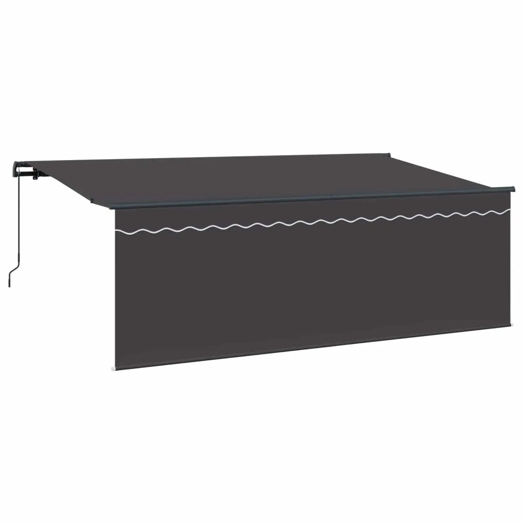 Tenda Retrattile Antracite 400 x 200 cm Poliestere e Alluminio 3329802