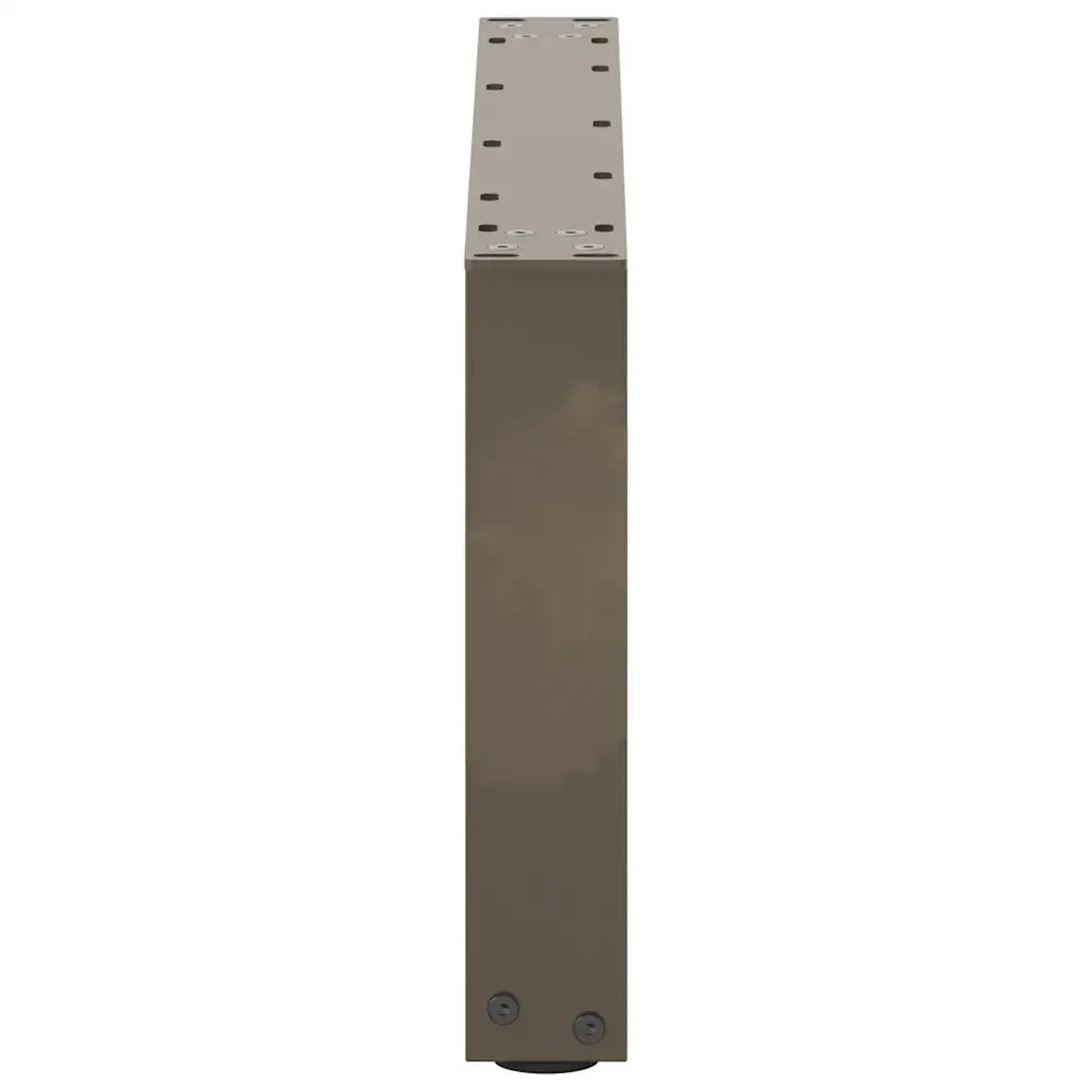 Gambe per Tavolino da Caffè a Forma di U 2 pz Acciaio Naturale 60x(30-31) cm Acciaio 4013143
