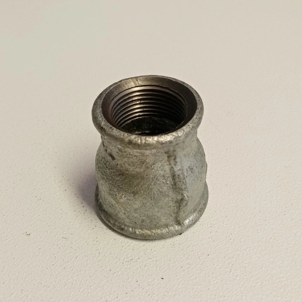 Raccordo ff 1''x3/4'' manicotto giunzione ridotta di ghisa zincata malleabile