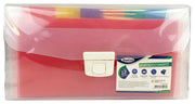 PORTADOCUMENTI LILLO 26X15X3,5 CM 13 TASCHE COLORATE IN PLASTICA