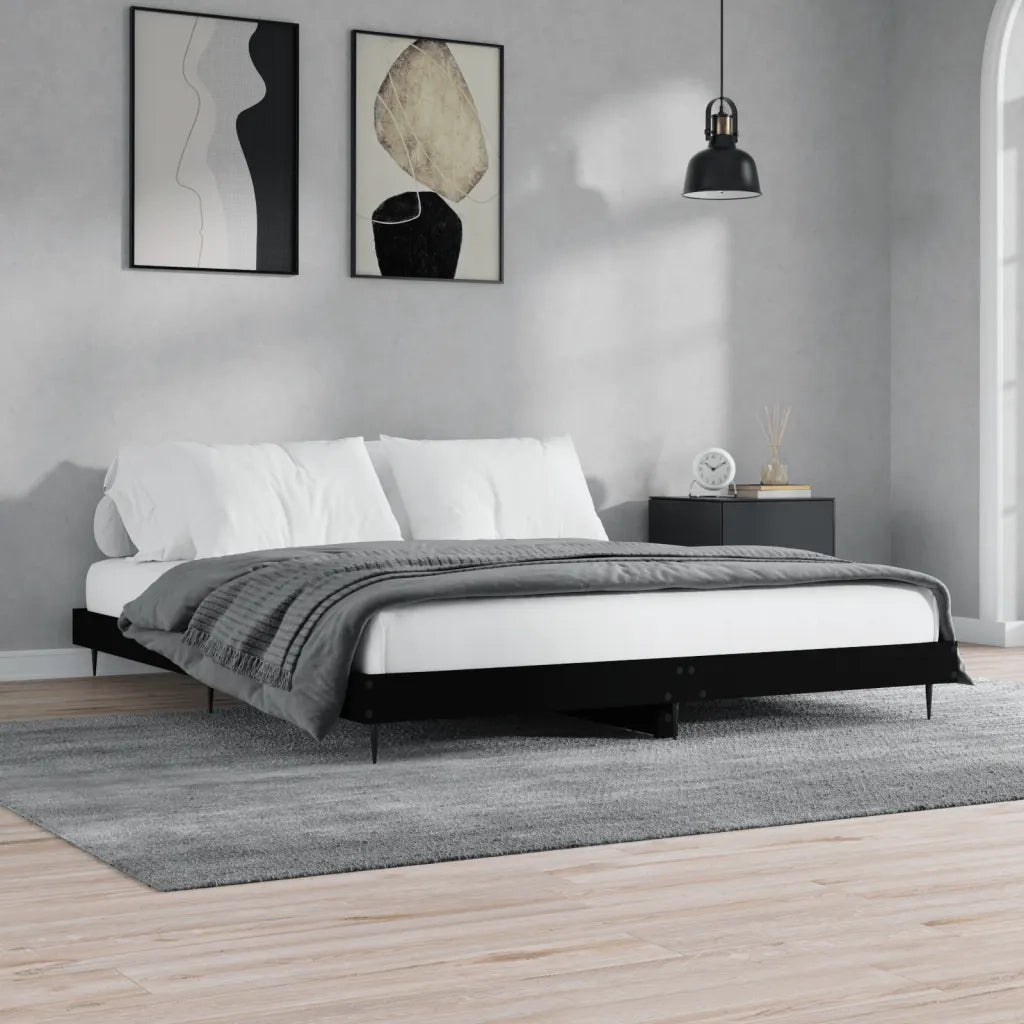 Giroletto Nero 200x200 cm in Legno Multistrato 832214