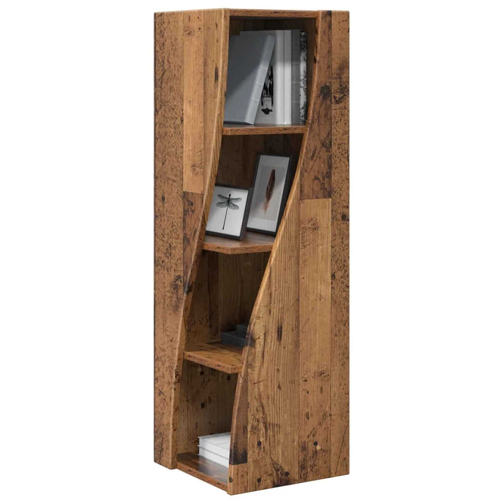 Mobile angolare 32x32x102cm Legno ingegnerizzato Legno vecchio 889863