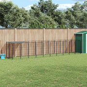 Gabbia per Cani Nera 6,05 m² in Acciaio 3082201