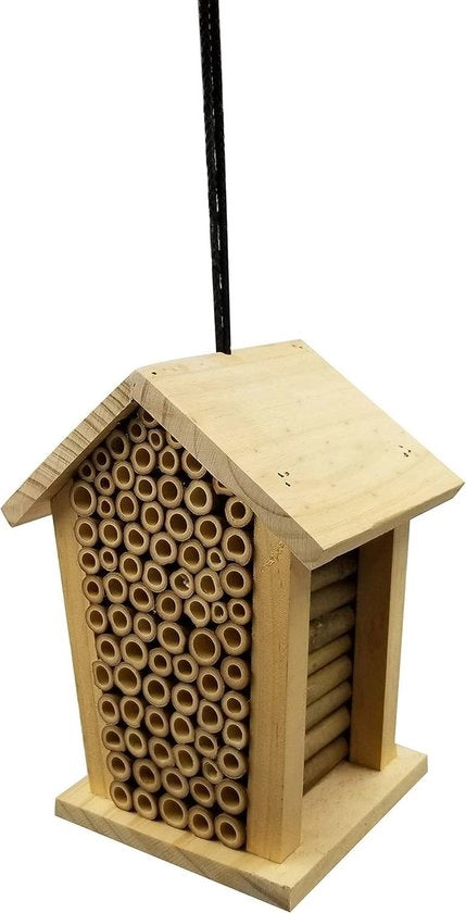 Hotel per insetti in legno di abete - naturale - 19 x 15 x 12 cm