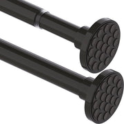 Telaio per tenda doccia espandibile 300 cm - senza perforazione - antiscivolo - nero - resistente allo shock - per tende pesanti