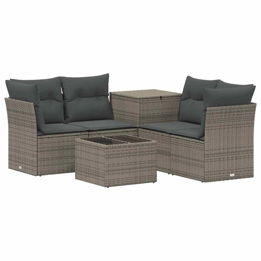 Set di divani 6 pz Grigio e Grigio Scuro 3447352