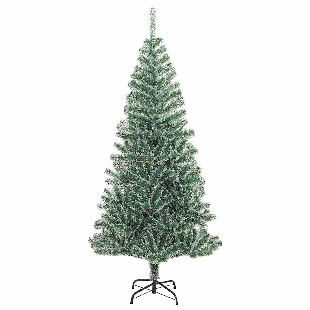 Albero di Natale Artificiale Imbiancato con Luci LED 210 cm 3396830