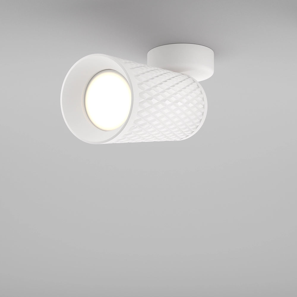 Maytoni Focus Design Plafoniera 1 luce bianca GU10 alluminio