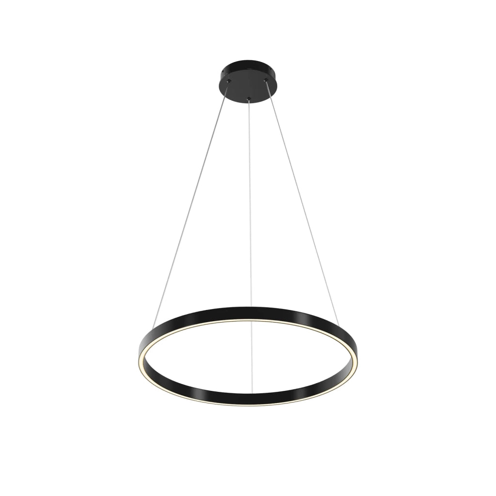 Maytoni Sospensione Moderna Rim 1 luce LED integrato nero metallo