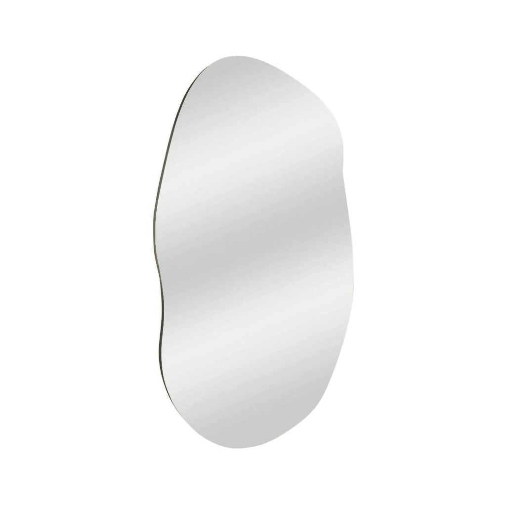 Specchio Apache, Specchiera, Articolo d'arredo a muro, Decorazione con specchio, 52x2h89 cm, Nero