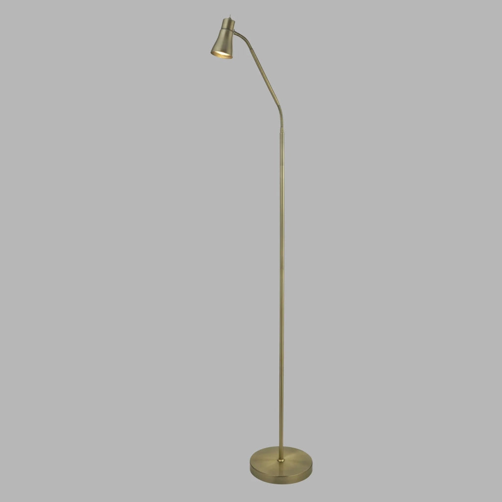 Piantana Moderna Allegro Acciaio Ottone 1 Luce Gu10