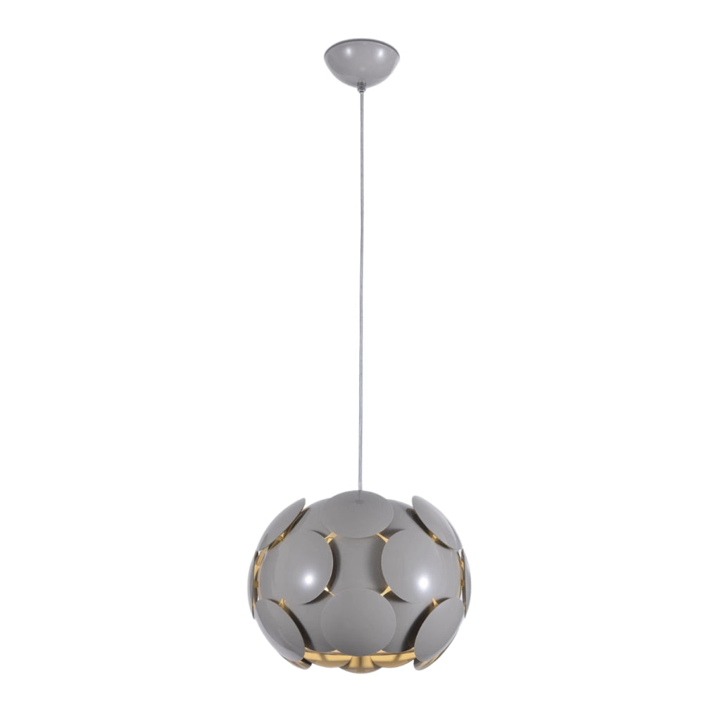 Lampada a sospensione Santina grigia E27 60W Italux
