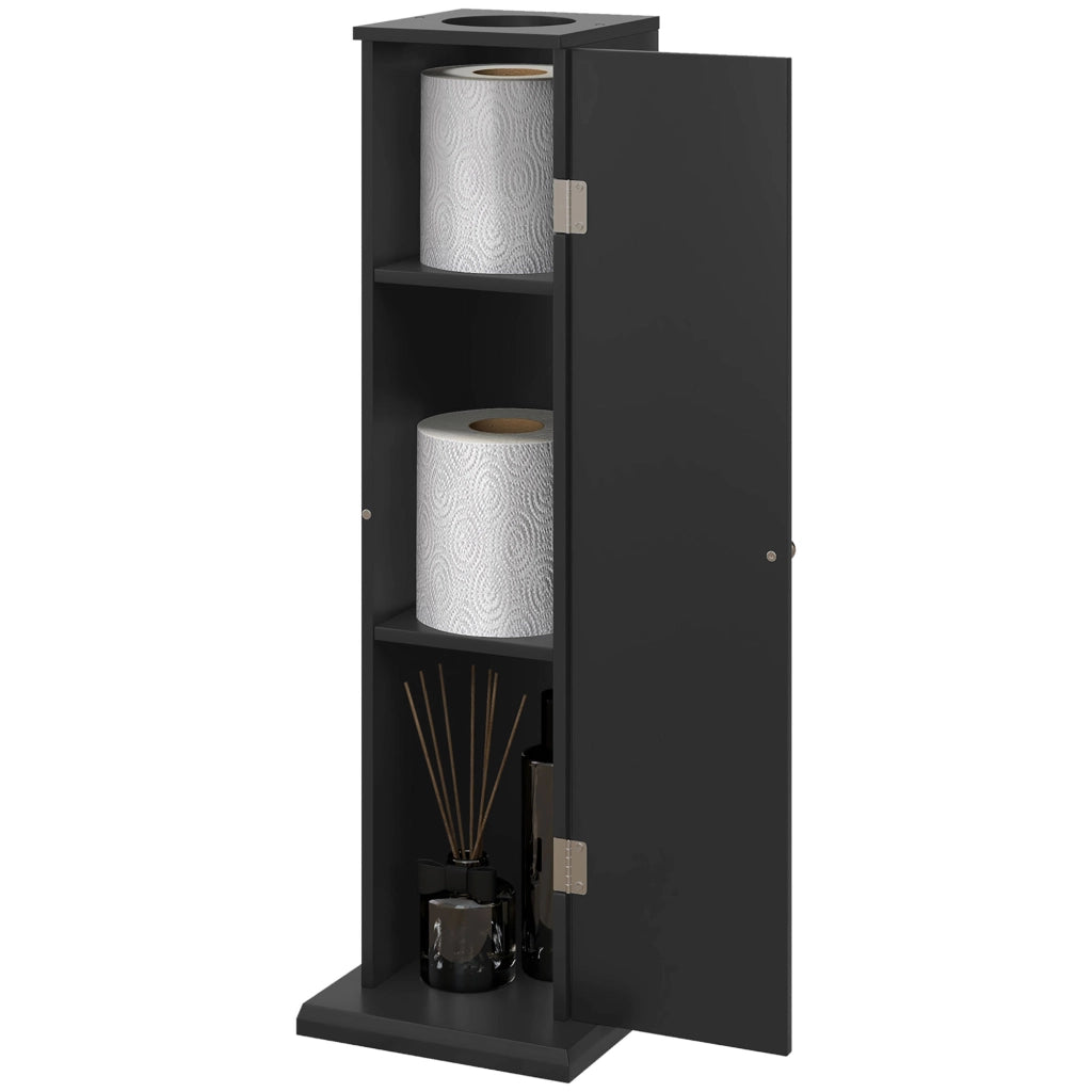 Mobile bagno con portarotolo 3 livelli ¨C Minimal ¨C nero