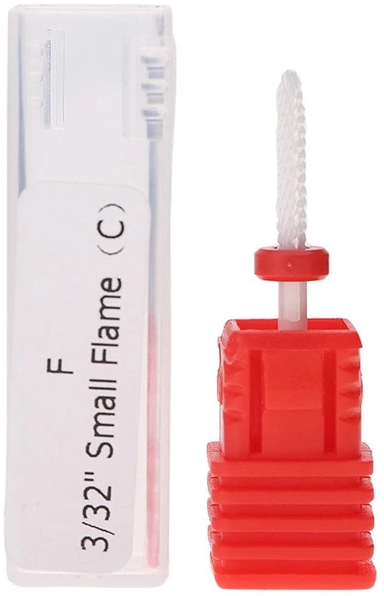 Strumento per manicure ceramico F - Manicureboor - Podoterapia - Testa di sfregamento - Cappello per unghie - Lavorazione di unghie resistenti - Lavorazione di unghie spesse