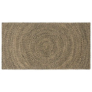 Tappeto Naturale e Nero 60 x 110 cm Juta 42010613