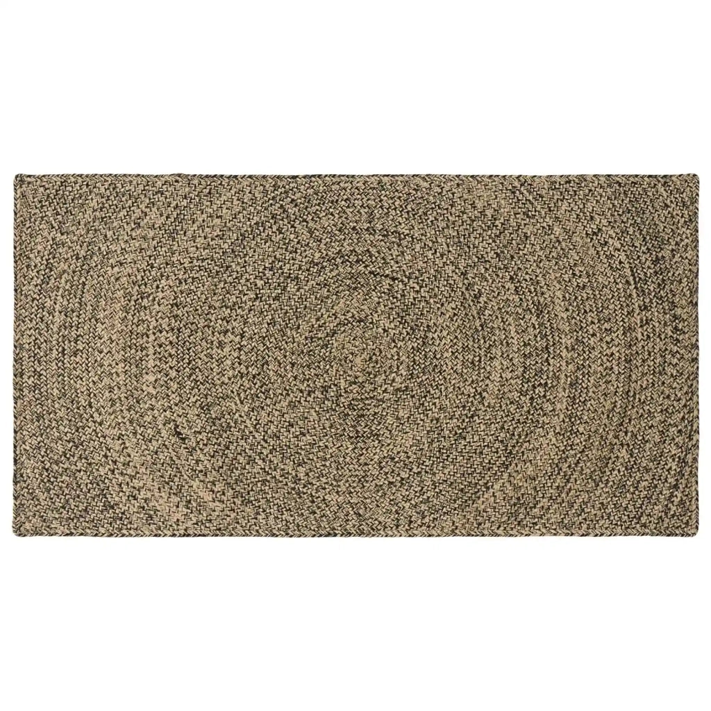 Tappeto Naturale e Nero 60 x 110 cm Juta 42010613