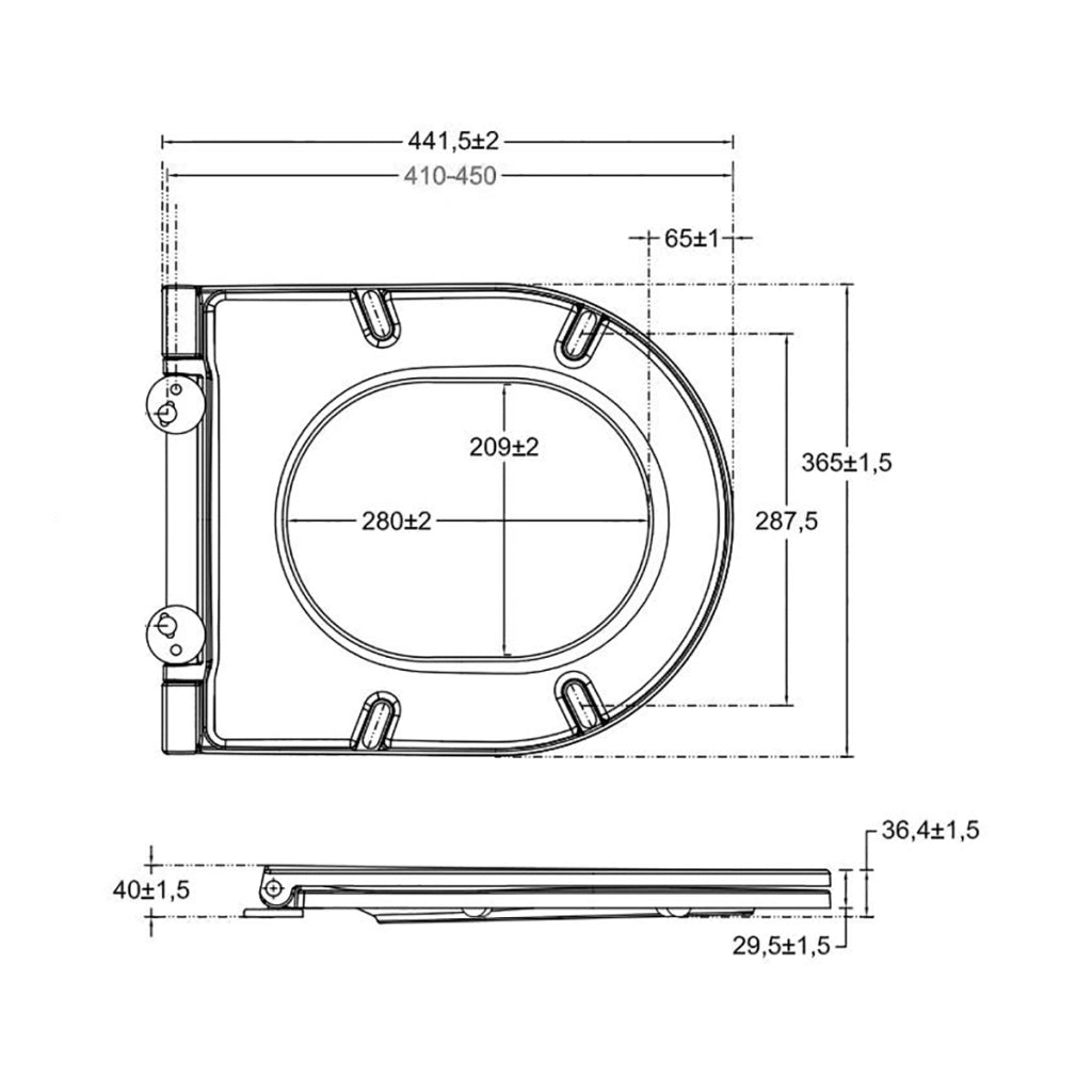 SEDILE WC SOFT CLOSE INFINITY PER FILOMURO Bianco Lucido coprivaso copriwater NYMO