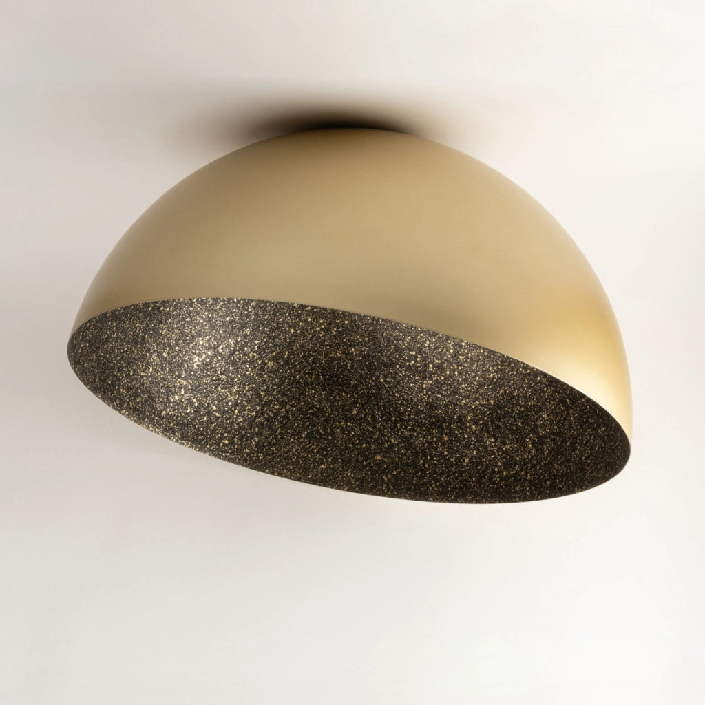 Plafoniera Sfera 90 cm oro-nera 1 luce E27 Sigma Lighting