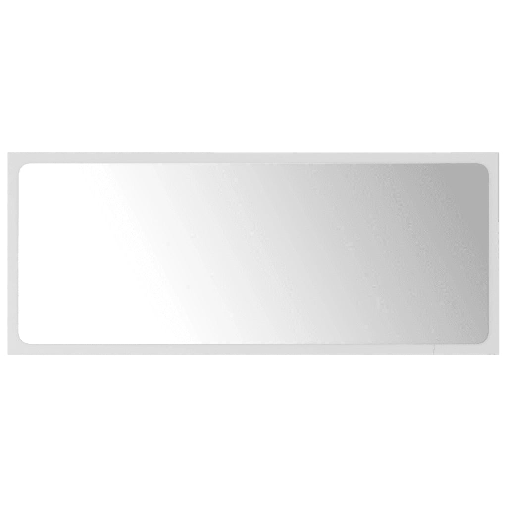 Specchio da Bagno Bianco 90x1,5x37 cm in Truciolato cod mxl 70312