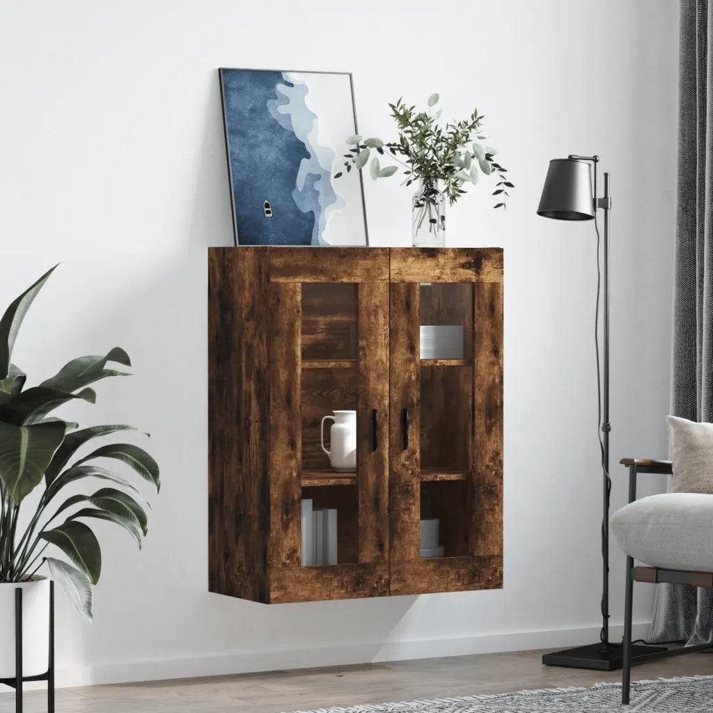 Mobile a Parete Rovere Fumo 69,5x34x90 cm 828497
