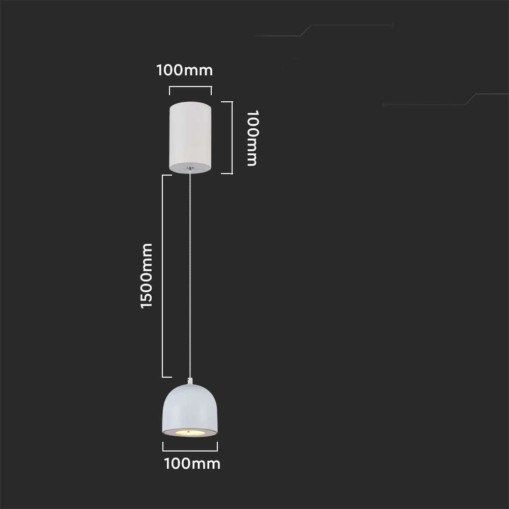 Lampada a sospensione LED 3000K touch grigia V-TAC VT-7795