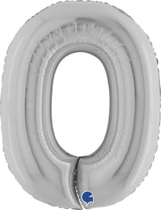 MAURY'S PALLONCINO MYLAR ARGENTATO "0" 26 POLLICI