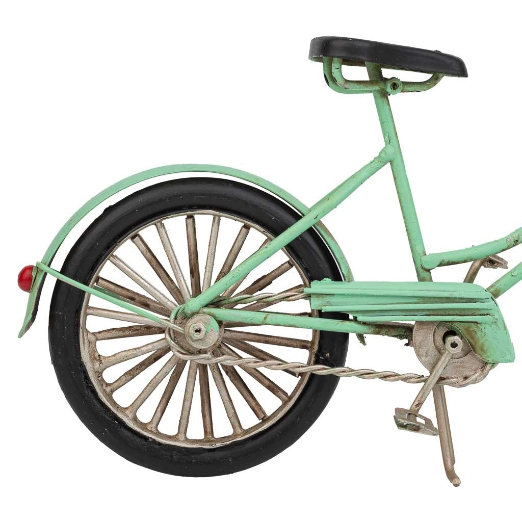 Bicicletta metallo verde 22x6,5x13h