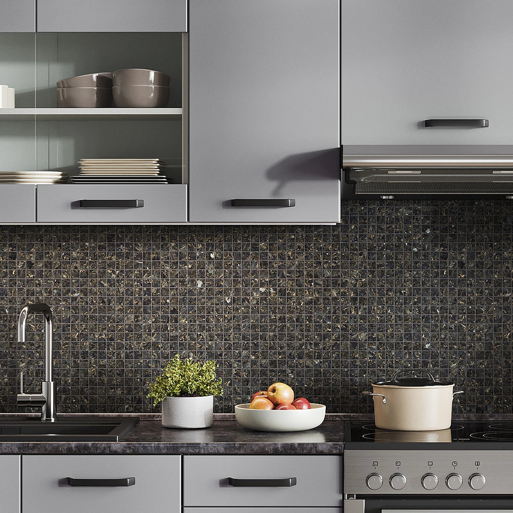 Mobile da cucina R-Line Grigio/Antracite 240 cm, PL Antracite Vicco