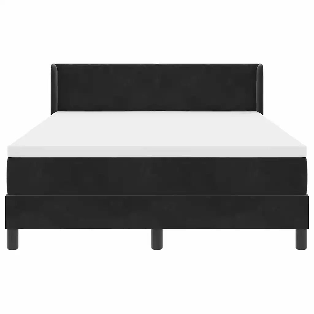 Letto a molle con testiera Nero 200 x 140 cm Velluto 3341524