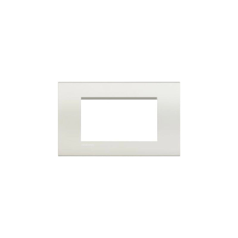 Lna4804Bi Placca Quadra 4 Moduli Bianca Livinglight