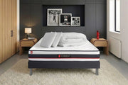 Pacchetto letto completo - Materasso 180x200cm + Box spring con doghe (kit) + 2 cuscini + Piumino - Modulo