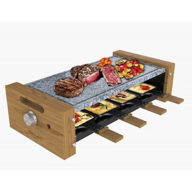 CECOTEC 03101 - Raclette Cheese&Grill 8600 Wood AllStone