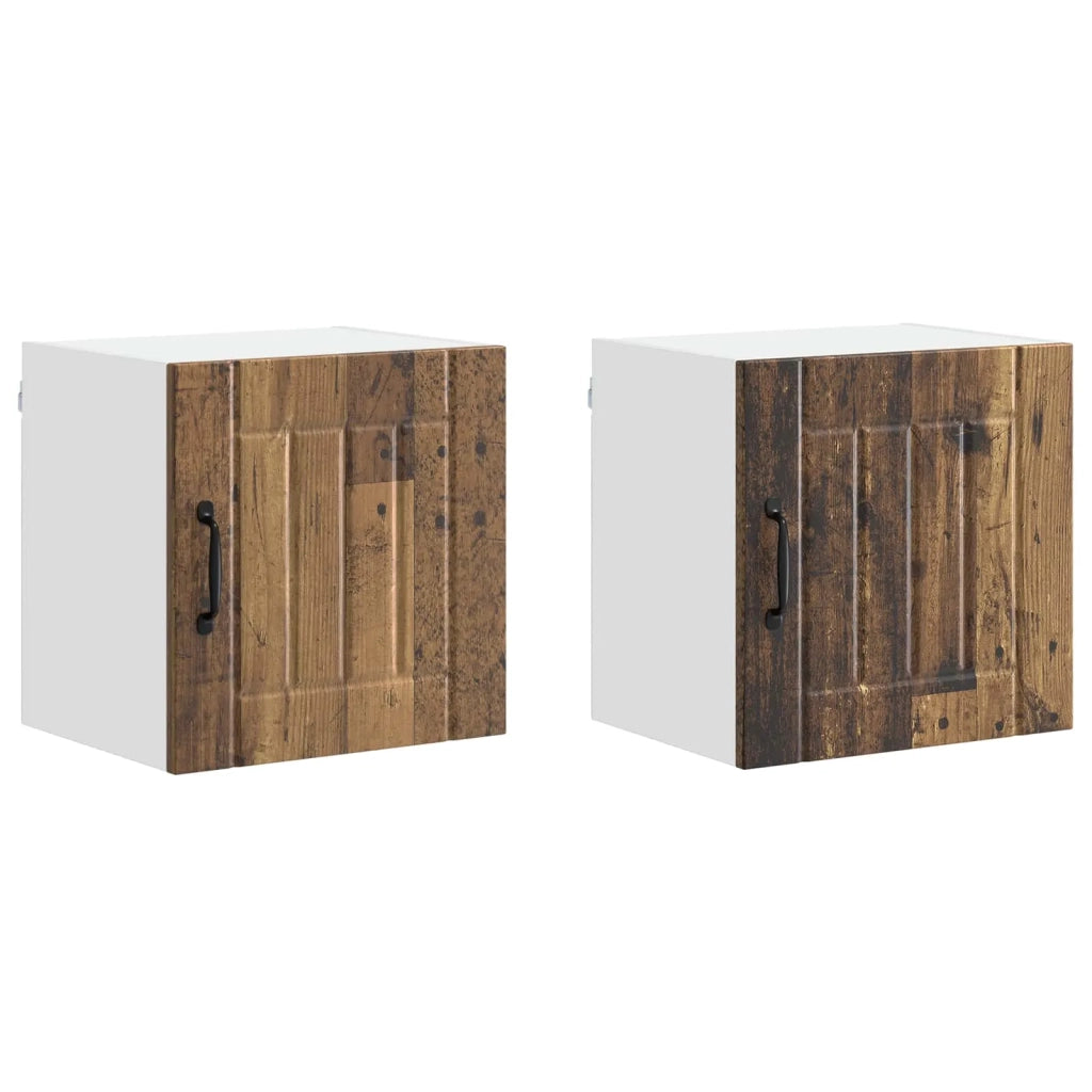 Pannello lavastoviglie Lucca 2 pcs Legno antico 40 x 31 x 40 cm 884891