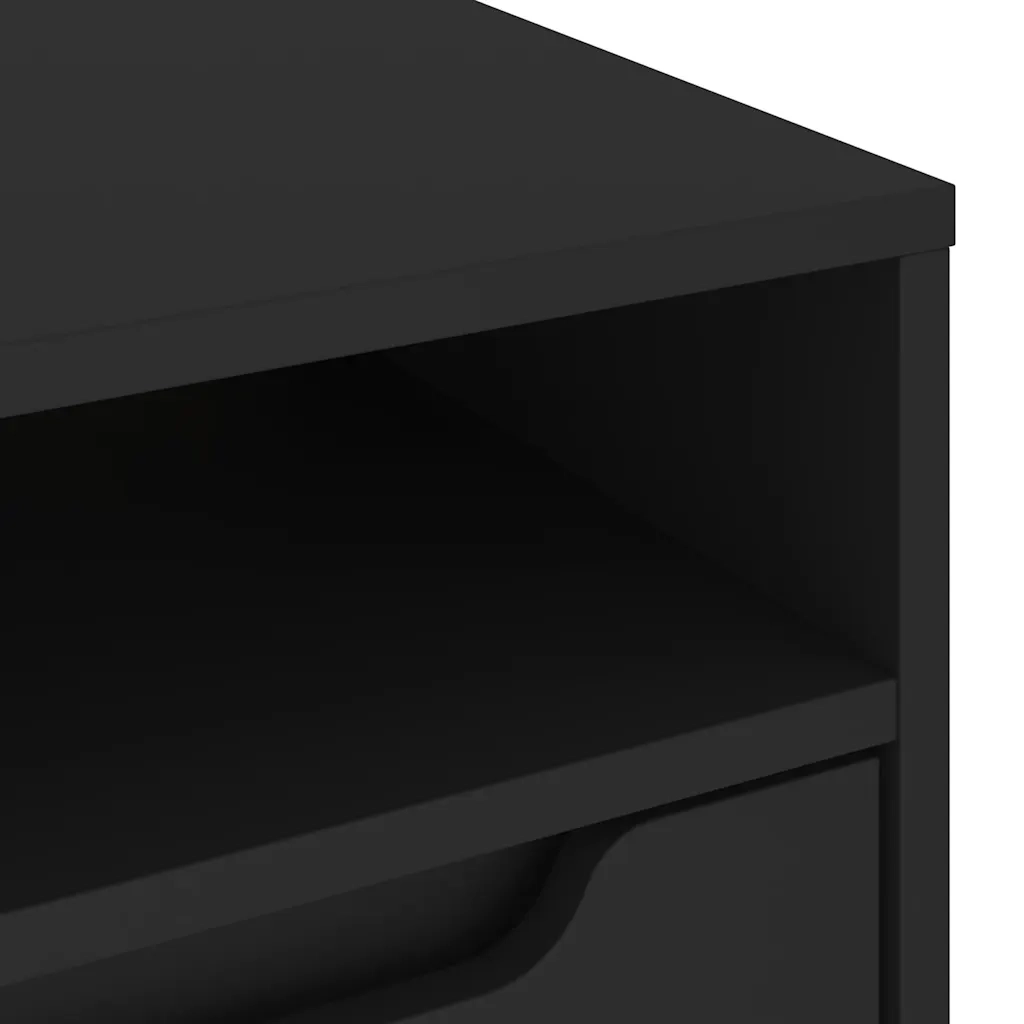 Mobile TV | Armadietto TV | Mobile Porta TV VISNES Nero 60x40x38 cm in Legno Multistrato