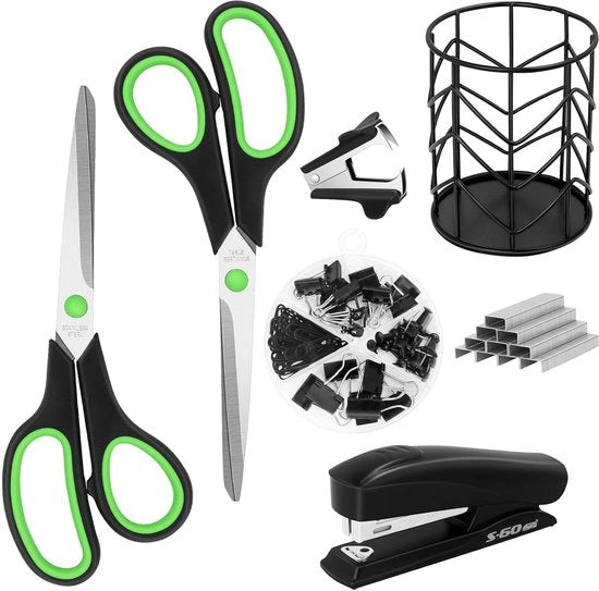 Set di accessori per ufficio - 7 pezzi - versatile - sostenibile