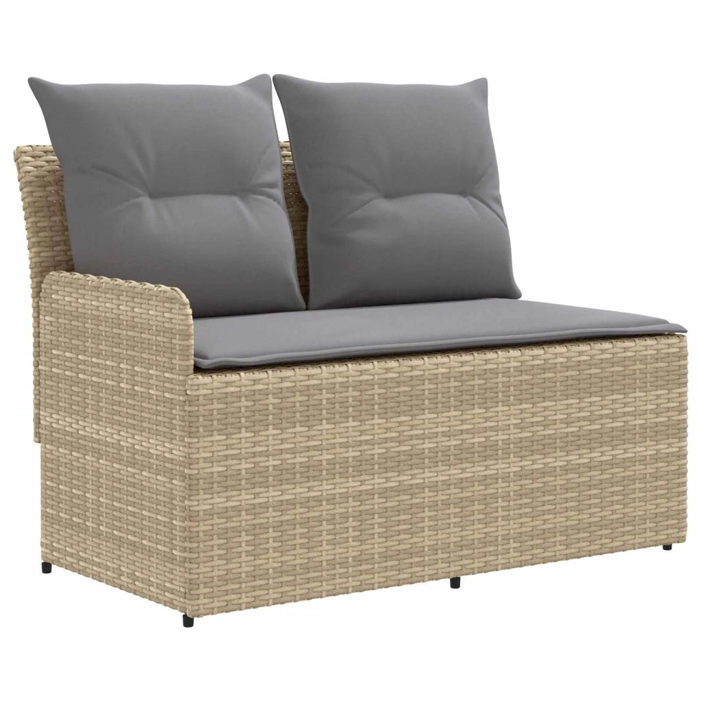 Sofa da giardino-Divano con braccioli da giardino con divano angolare 2 Pezzo 626253