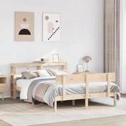 Letto senza Materasso-Struttura Letto 160x200 cm in Legno Massello di Pino 391762