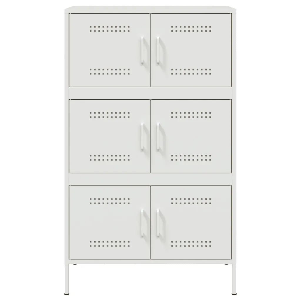 Credenza Bianca 68x39x113 cm in Acciaio 842963