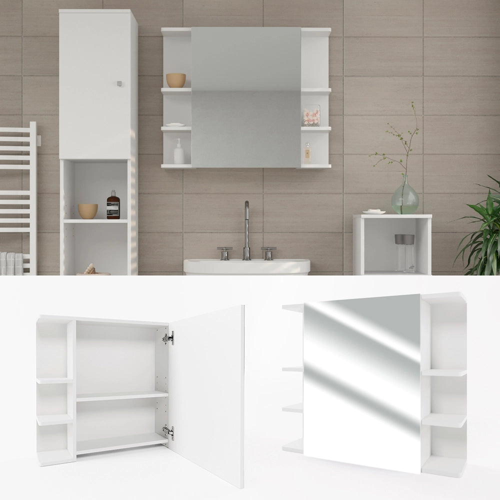 Vicco Specchio contenitore bagno Bianco 79.6 x 64 cm