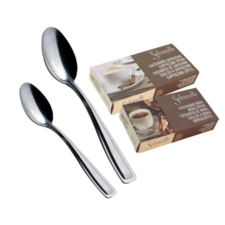Set 100 Pezzi Cucchiaino Moka Rimini in Scatolo Salvinelli