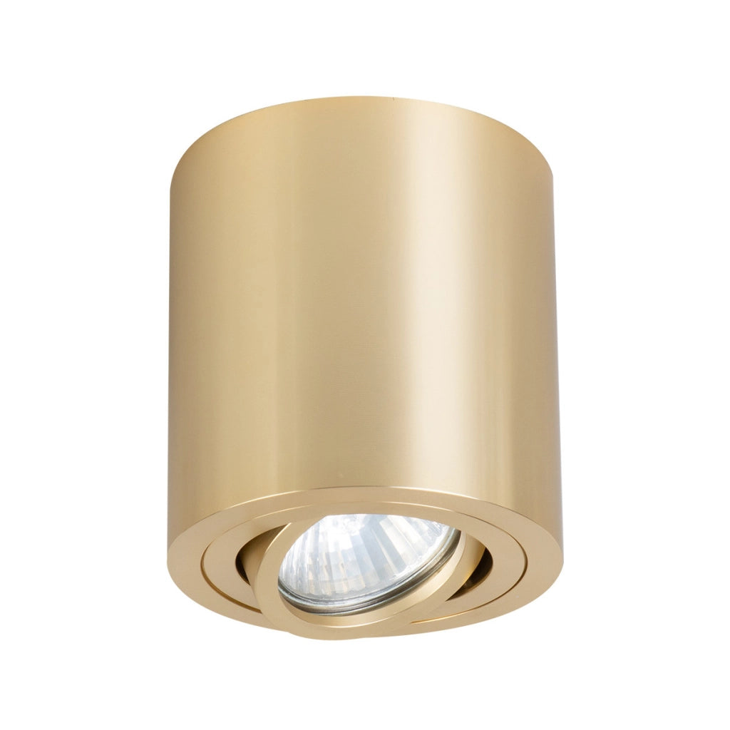 Spot soffitto rotondo oro Ø9 orientabile GU10 Tulon