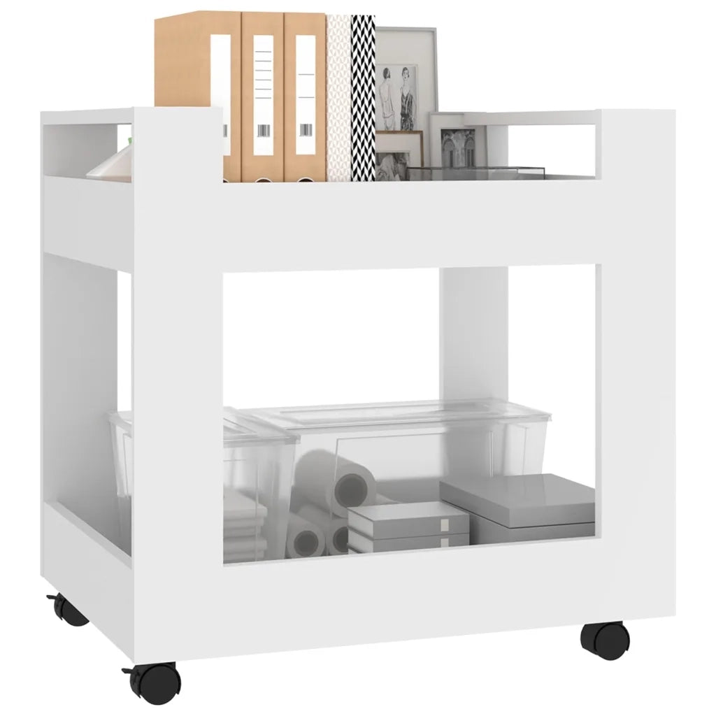 Carrello per Scrivania bianco 60x45x60 cm in Legno Multistrato 816600