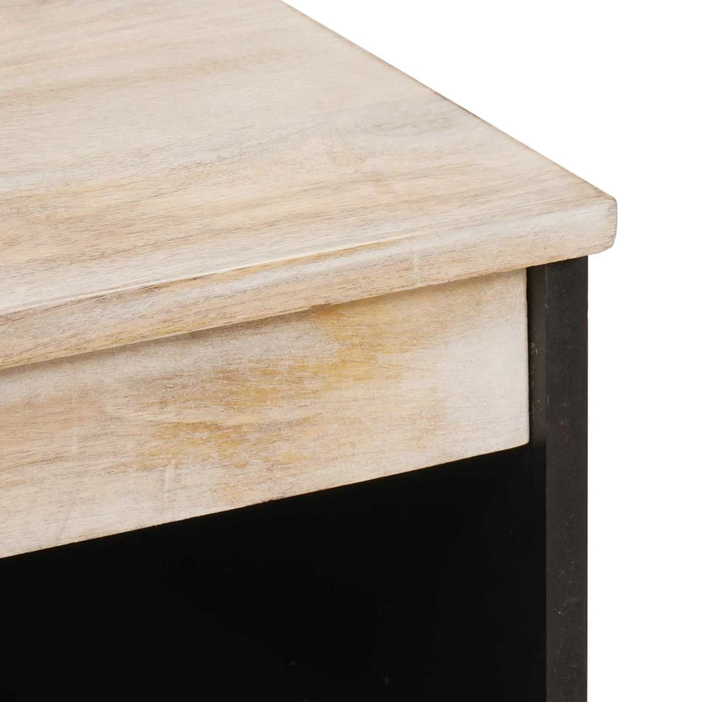 Credenza con porta-Buffet-Armadio da cucina Finitura Bianco Lavato 60 x 33,5 x 75 cm 233118
