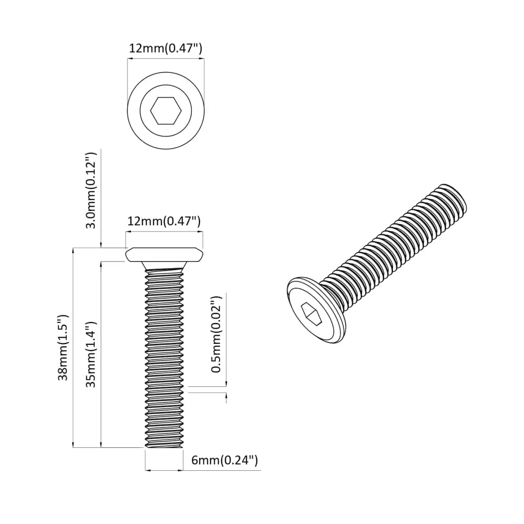 Vite con Testa Bloccante 2514 pcs Argento Acciaio