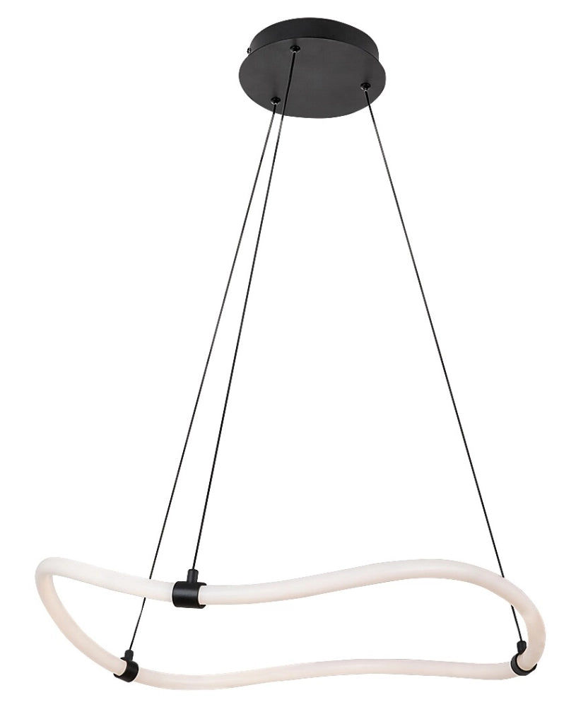 Lampada a sospensione LED Rabalux Serena Ø64cm nera